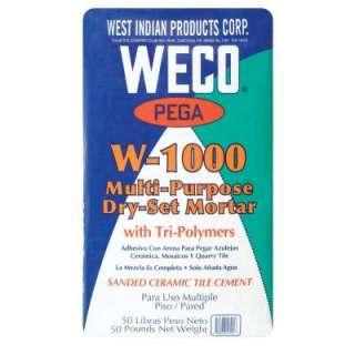 Weco W 1000 Poly Multi Purpose Thin Set Mortar 10501  