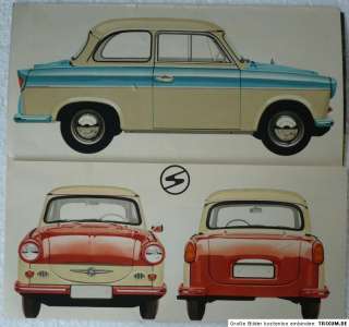 Prospekt vomTrabant/Trabi 500 & Kombi 500,IFA Sachsenring Werk Zwickau 