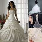 New Stock white/ivory wedding dress/bride gown/Party Dress Size 6 8 