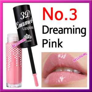 LIOELE 3D Enamel Lip Gloss #3 Dreaming Pink BELLOGIRL  