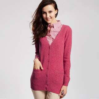 Vancl Long Line Premium Wool Cardigan (Womens)XS,S,M,L,XL sweaters 