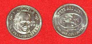 1995 Y A Tittle SF 49ers Then & Now Coin  