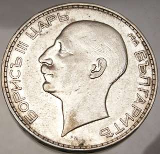 BORIS III búlgaro Tsar1937 monedas de plata auténtica auténtica de 
