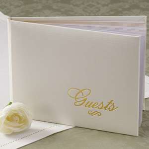 part wil 120 1247 guest book shrink wrap ivory gold