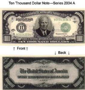 10000 Ten Thousand Dollars Bill Notes Lot of 25  