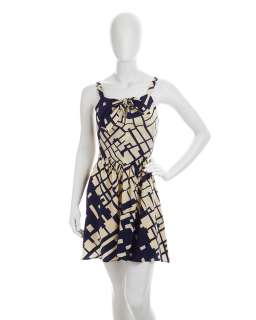 Akiko Knotted Neck Printed Dress  