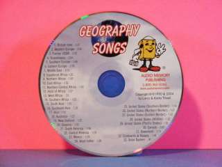 Geography Songs CD   33 Songs  