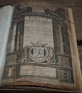Large Dutch Family Bible 1736 Pieter en Jacob Keur  