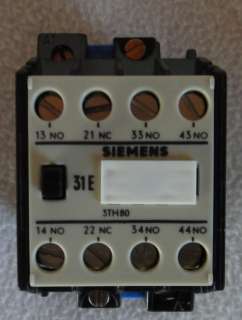 SIEMENS Schütz 3TH80 31 0A Luftschütz Relais  