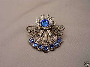 Handcrafted September Birthstone Angel Pin/Pendant  