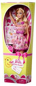 Barbie Holiday 2012 EASTER SWEETIE Doll in Pink Dress w/ stickers NIB 