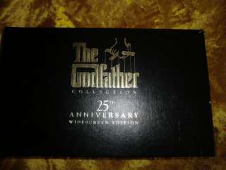 THE GODFATHER 25TH ANNIVERSARY WIDESCREEN EDITION SETOF 6 VHS TAPES 
