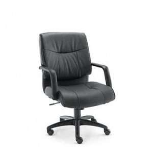    Back Swivel/Tilt Chair, Black ALEST42LS10B by Alera