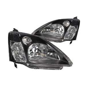Anzo USA 121238 Honda Civic Crystal Black Headlight Assembly   (Sold 