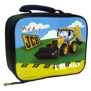 MY 1ST JCB INSULATED LUNCH BAG BOX NEW TRACTOR DIGGER  