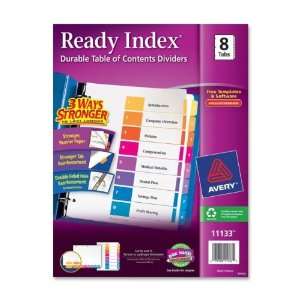  Avery Ready Index Table of Contents Reference Divider,8 x 