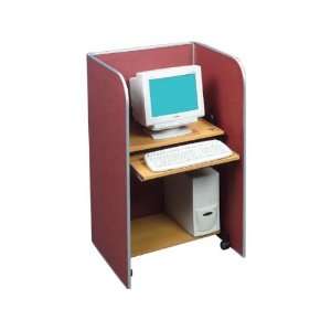  Floor Carrel w/Tackboard