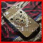 swarovski 3d leopard crystal bling bling iphone 4 4s pr