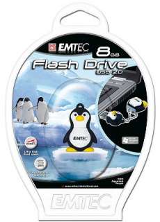   CLE USB 8 GO RAPIDE EMTEC PINGOUIN penguin 8gb key clef