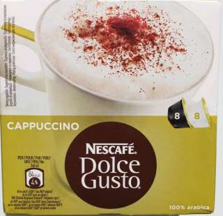 24x Fresh Nescafe Dolce Gusto Cappuccino Pods Capsules 5011546498492 