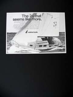 Sailstar Boats Corsair 24 yacht sailboat 1970 print Ad  