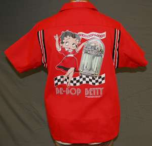 BETTY BOOP Licensed RETRO APPAREL items in bowling shirt closeouts 