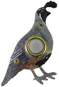 Quail Doorbell   Hand Painted   Durable + Great Detail  
