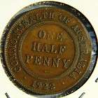 AUSTRALIA, George V 1922 bronze 1/2 Penny; VF