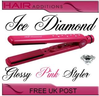2012 Pink Ice Daimond Hair Straightener FREE GHD SPRAY & FREE UK POST 