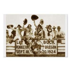  Cowgirls At The Round Up Posters