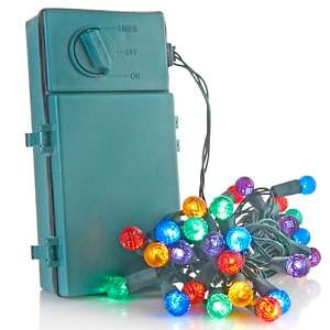 Winter Lane Battery Operated 35 LED Light Strand with Timer 