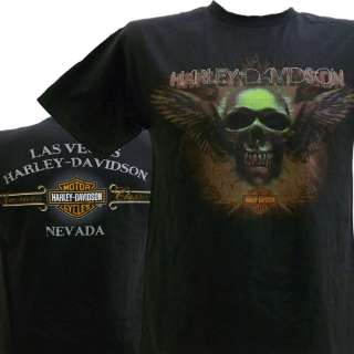   Davidson Las Vegas Dealer Tee T Shirt BLACK SMALL #BRAVA1  