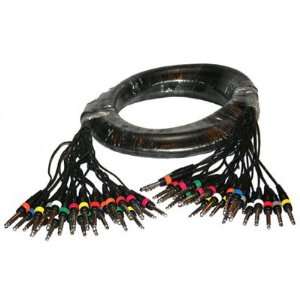  Seismic Audio   24 Channel 1/4 TRS Effects Snake Cable 12 