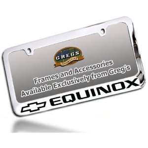 Chevrolet Equinox Bowtie License Plate Frame (Chrome Brass)