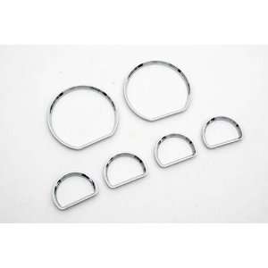   Chrome Interior Dash Gauge Dial Ring Set For Ford Mustang Automotive