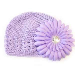   Months With a 4 Light Purple Gerbera Daisy Flower Hair Clip Baby