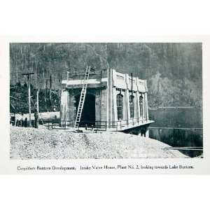 1915 Print Coquitlam Buntzen Intake Valve House Power Plant Canada 