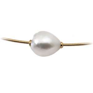 South Sea Cultured Pearl Slide in 18K Yellow Gold Jewelry 