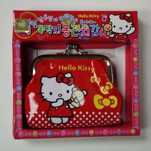   Wallet Coin Purse w/ Red & White Polka Dots Boarder