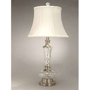   Tiffany GT60643 Cambrai Table Lamp, Brushed Nickel and Fabric Shade