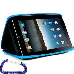 Premium Apple iPad EVA Hard Shell Case (Blue) with Free Carabiner Key 