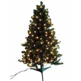   Frosted Hawthorne Fir Potted Artificial Christmas Tree   Clear Lights