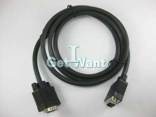 VGA Male To M 15 Pin 15P Extension Cable Cord For Laptop PC Monitor 