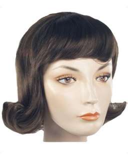 Betty Rubble 1960s Flip Flintstone Costume Wig   2 Styles Available 