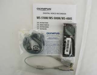 Olympus WS 510M WS510M 4GB Digital Voice Recorder BLACK  