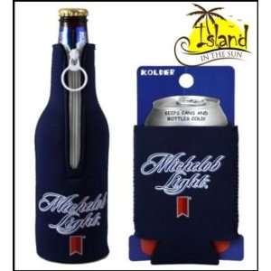  (2) Michelob Light Beer Can & Bottle Koozie Cooler Sports 