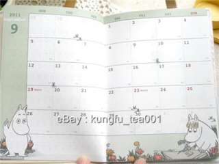 2012 Moomin Valley Schedule Monthly Planner Book Diary  