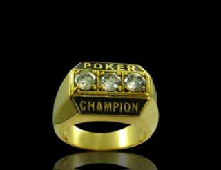 Poker Ring CHAMPION pokerstars 2011 wsop tilt casino chips WPT SIZES 9 