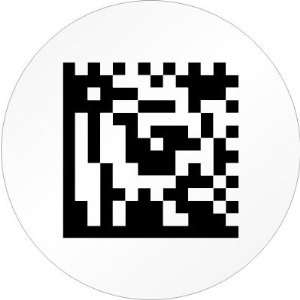  Custom 2D Barcode Label Template, 0.375 Circle Recycled 