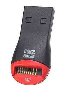 Card Reader for Micro SD & Memory Stick M2 (Support 1GB 2GB 4GB 8GB 
